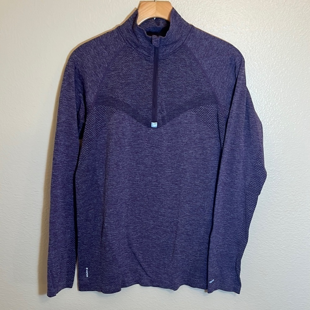 CHAMPION Purple Vapor Half Zip Pullover Shirt
